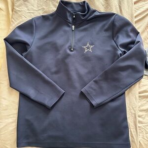 NFL Navy Dallas Cowboys Zip-Up Sweater